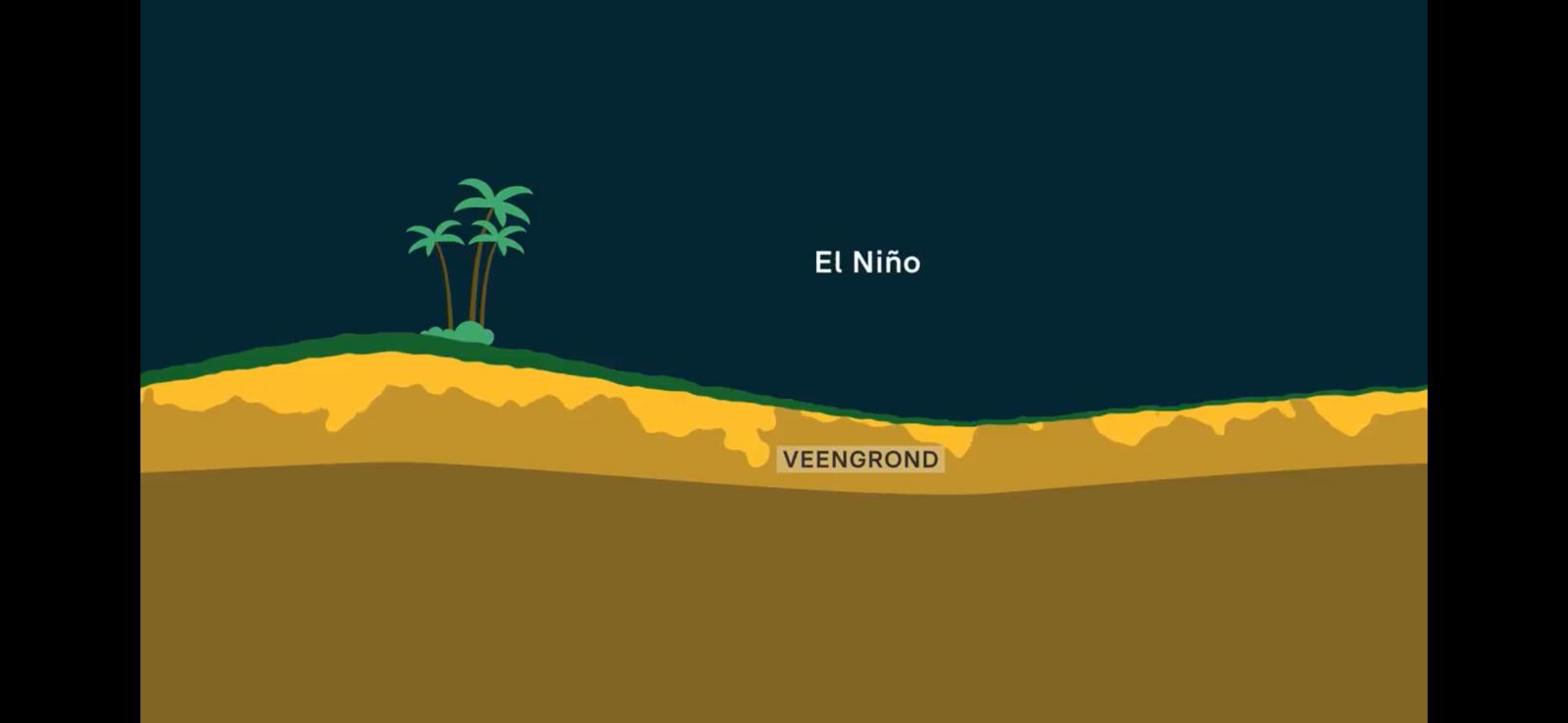 Uitgedroogde veengronden door ontbossing en nu ook nog weerfenomeen El Nino